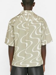 Abstract Wave Graphic Shirt