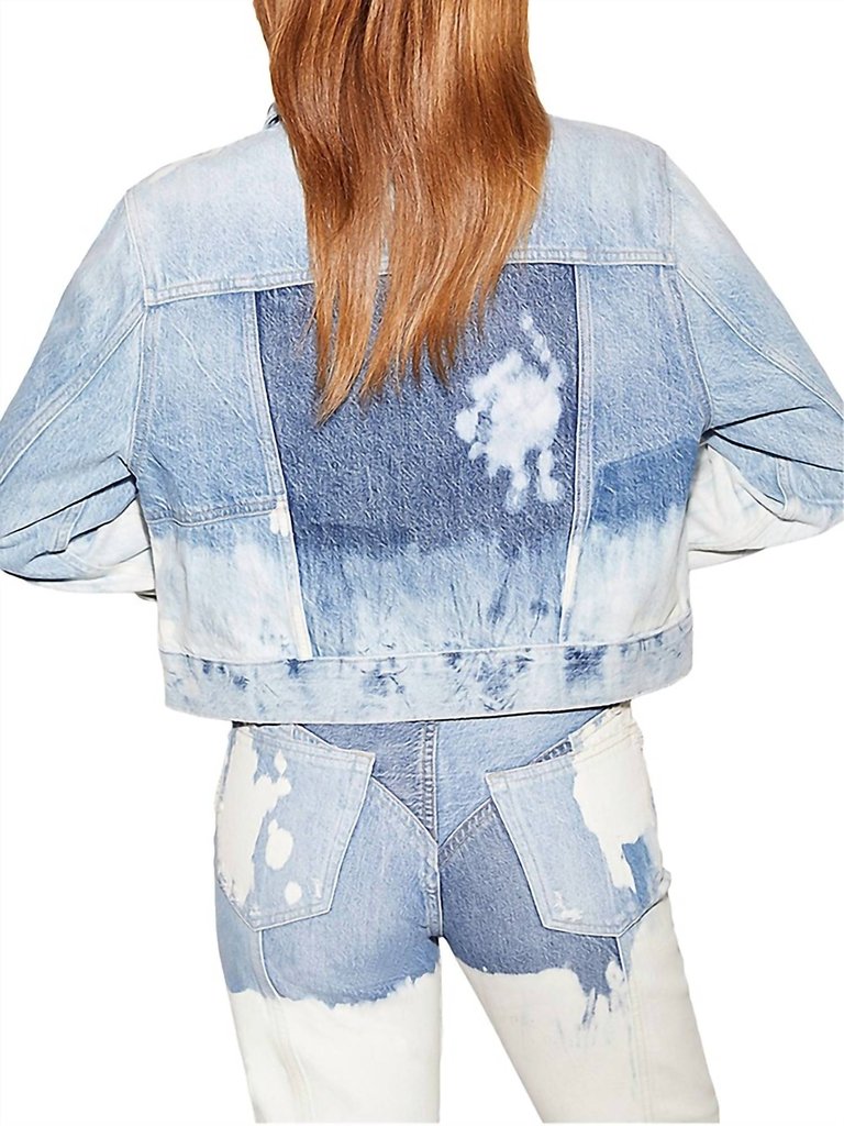 Cropped Patchwork Jacket