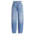 Double High Waist Band Barrel Jeans In Weston