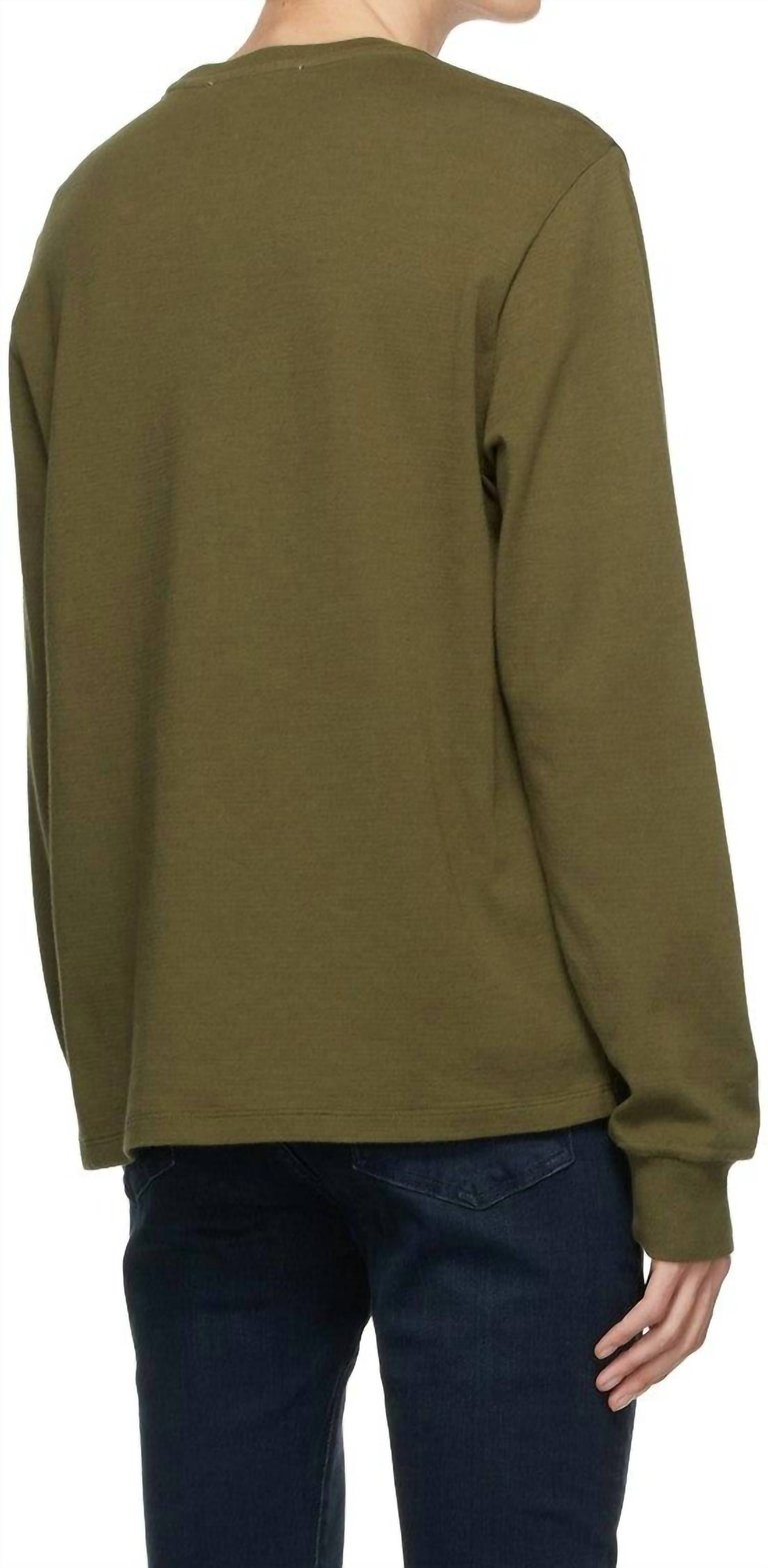 Duo Fold Crewneck Tee In Rifle Green