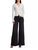 Le Palazzo Wide-Leg Jeans In Black - Black