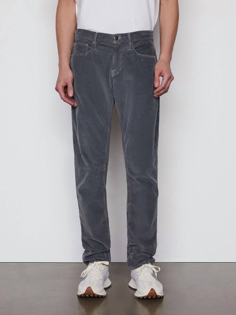 L'homme Slim Corduroy Jeans - Grey