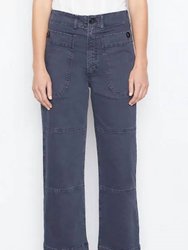 Oversized Pocket Utility Pant In Washed Navy - Washed Navy