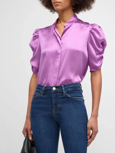 Frame Puff Sleeve Blouse In Orchid product