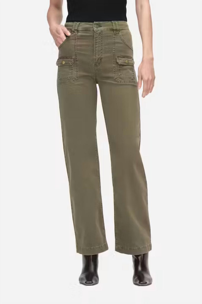 Utility Pocket Pant In Washed Winter Moss - Washed Winter Moss