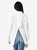 Women's Slit Back Waist Tie Shirt