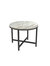 24" Round Coffee Table With Metal X-Base