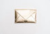 Evie Envelope Clutch In Gold - Gold