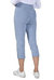 Button-Detail Capri Pant In Blue/white