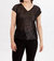 Knit Sequin Short Sleeve Top - Black