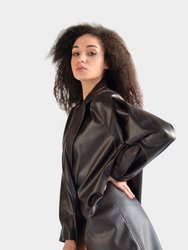 Eco Leather Coat