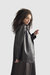 Eco Leather Jacket Waving Sleeve