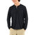 Bamboo Flex Henley In Heather Black