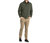 Gridback Fleece Snap Pullover Sweatshirt In Dark Olive - Dark Olive