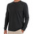 Men's Bamboo Flex Long Sleeve Top In Heather Black - Heather Black