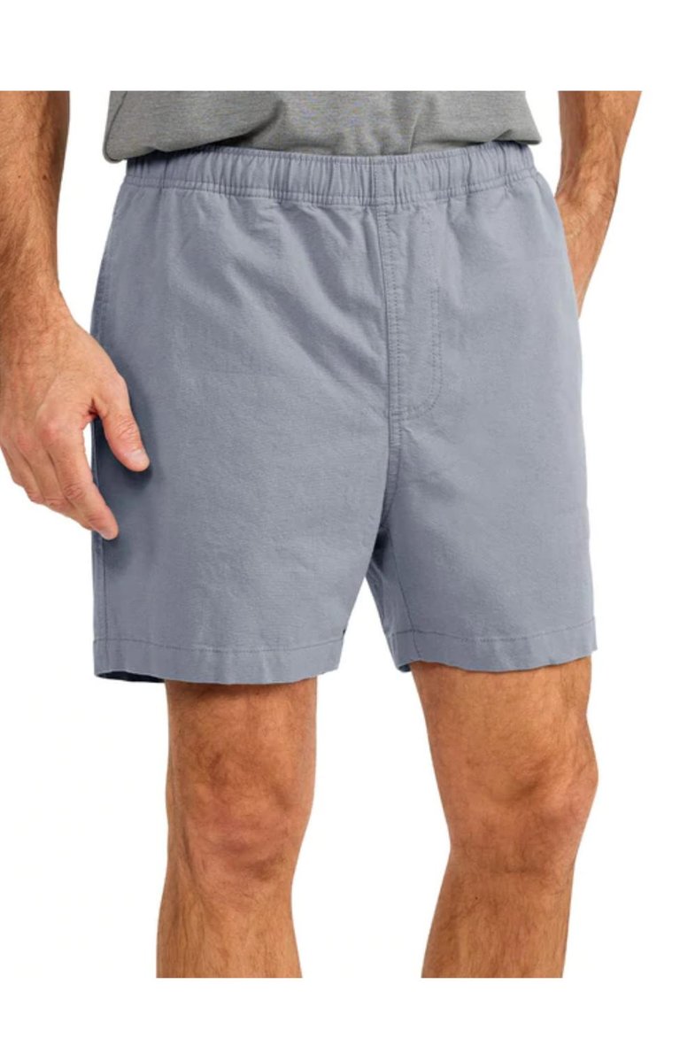 Men's Stretch Canvas Short 5" In Slate - Slate