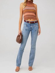 Aiden Low Rise Slim Boot Cut Jean In Too Cool - Too Cool