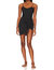 Be My Mini Slip Dress In Black - Black