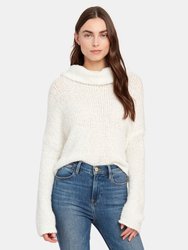 BFF Cowl Neck Slouchy Sweater - Ivory