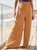 Blissed Out Ribbed Wide Leg Pants - Golden