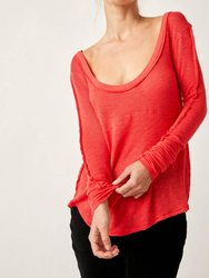 Cabin Fever Top - Red Pop - Red Pop