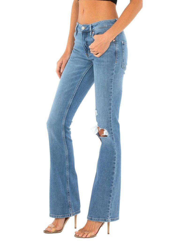Carmen Low Rise Flare Jean In Vintage Indigo
