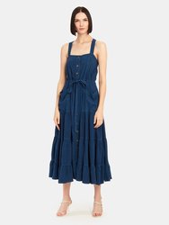 Catch the Breeze Maxi Dress - Indigo Blue