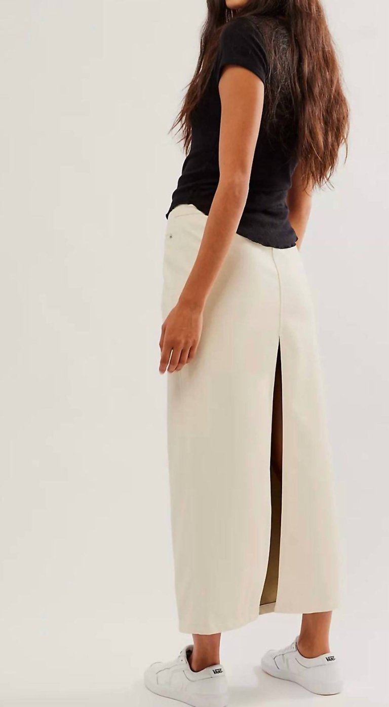 City Slicker Vegan Maxi Skirt