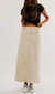 City Slicker Vegan Maxi Skirt - Cream