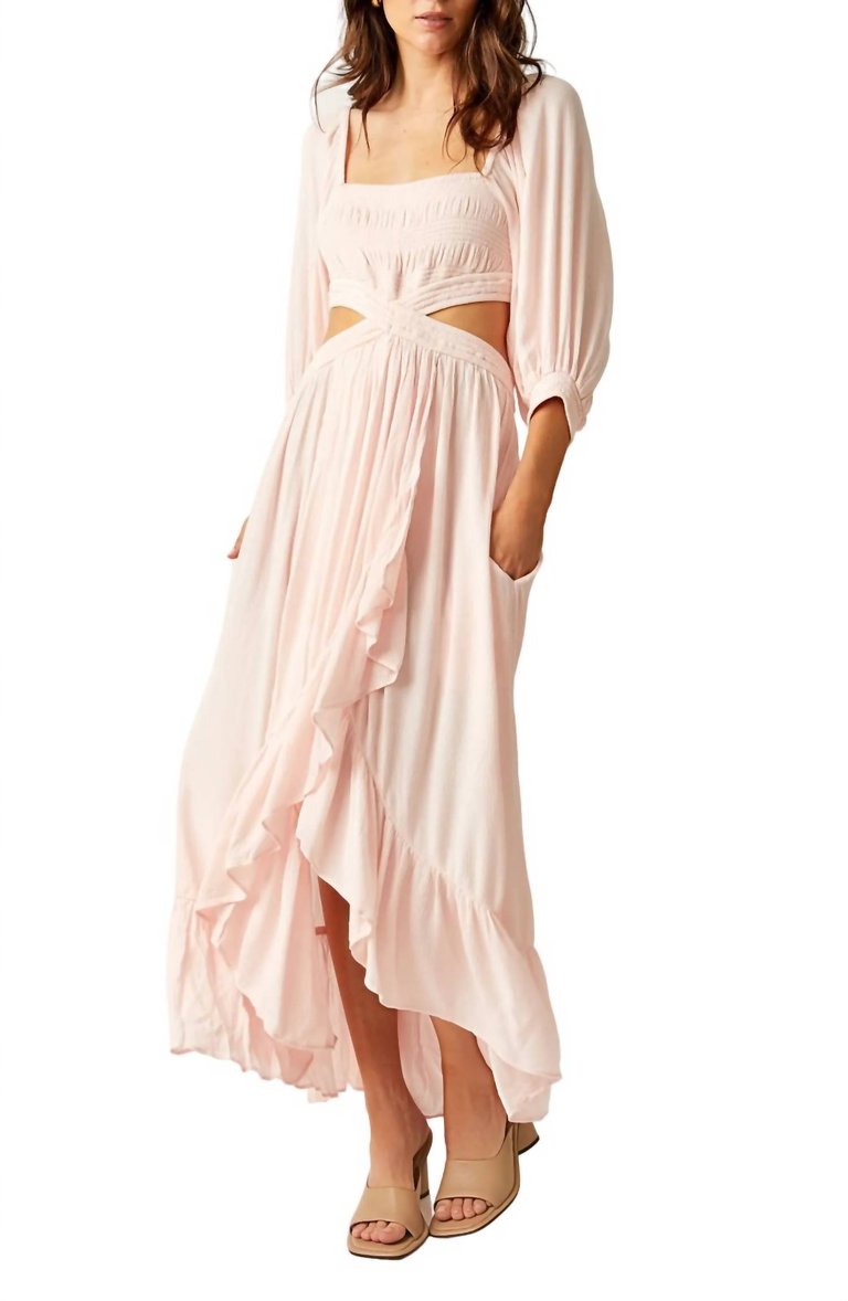 Cross My Heart Maxi Dress In Rosewater - Rosewater