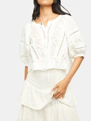 Daisy Chains Eyelet Top