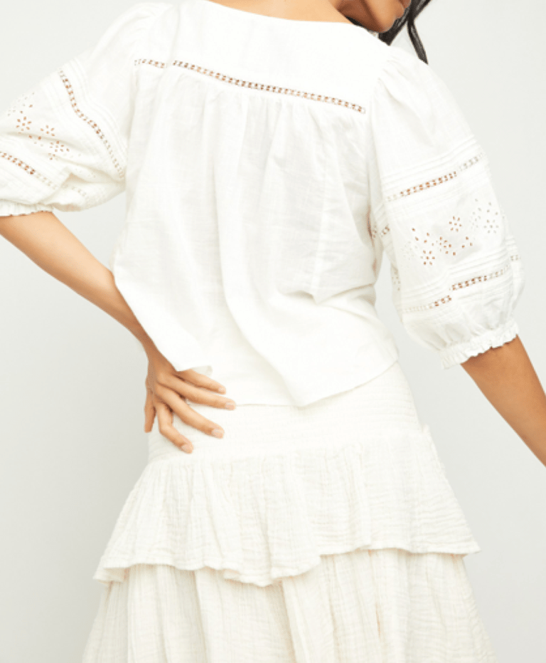 Daisy Chains Eyelet Top