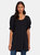 Elsie Pintuck Tunic - Black