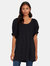 Elsie Pintuck Tunic - Black