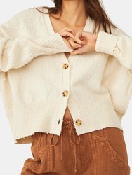 Found My Friend Textured Cardigan - Cream