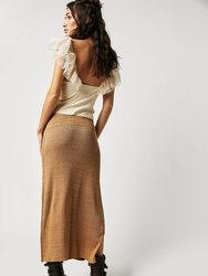 Golden Hour Midi Skirt In Apple Pie Combo