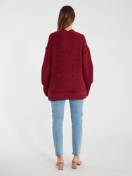 High Hopes Marbled Rib Knit Cardigan Sweater