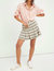 Honey Pleated Skirt In Retro Sunshine Combo - Retro Sunshine Combo