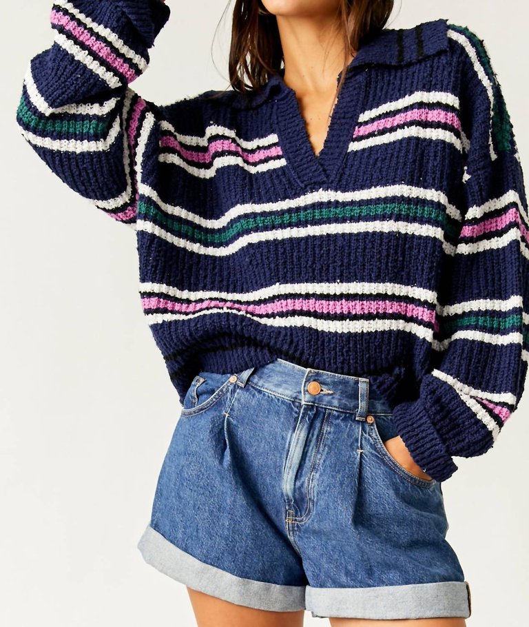 Kennedy Pullover - Midnight Sail Combo