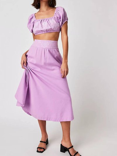 Free People Lotus Crop Top And Skirt Set product