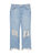 Maggie Mid Rise Distressed Straight Jeans