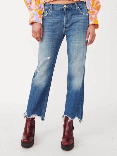 Free People Maggie Mid Rise Straight-Leg Jean In Sequoia Blue product