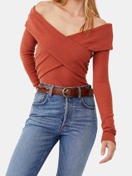 Marley Top in Buffy Rib - Warm Stone