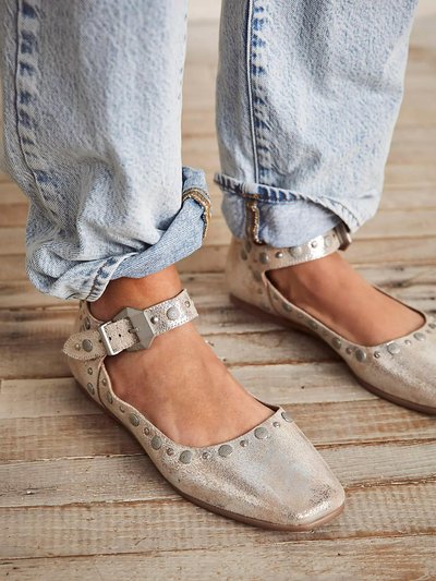 Free People Mystic Mary Jane Flats In Champagne product