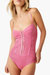 Night Rhythm Corset Bodysuit In Lucky Pink - Lucky Pink