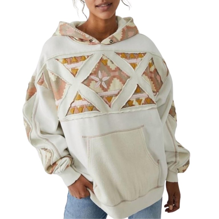 Nordic It's A Vibe Hoodie - Ivory Combo