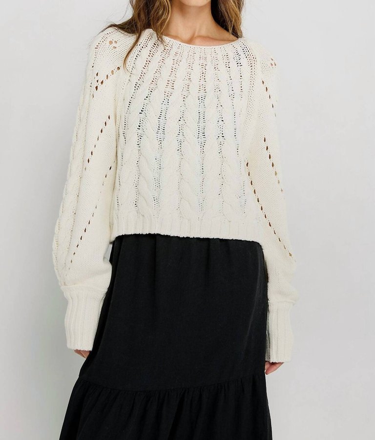Sandre Pullover Sweater - Ivory