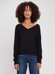 Santa Clara V-Neck Thermal - Black