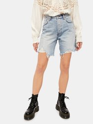 Sequoia Distressed Mid Length Short - Surfs Up