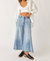 Sheer Luck Belted Crop Wide Leg Jeans In Blue - Blue